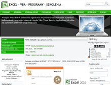 Tablet Screenshot of excel-programy.pl